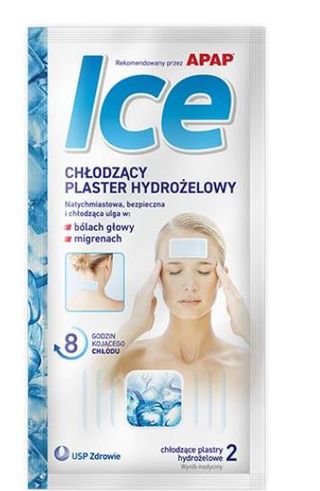Apap Ice, chłodzący plaster hydrożelowy, 2 szt, 1 saszetka