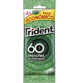 Chicle Trident + 60 Hierbabuena 3 Uds.
