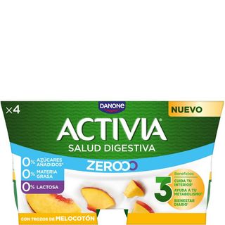 ACTIVIA Yofur Bífidus Triple 0 Con Melocotón 4X120 G