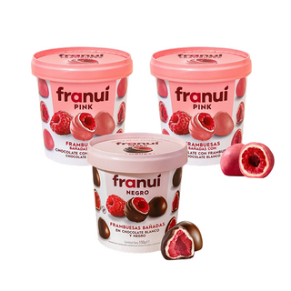 Pack 2 Franuí Pink + Franuí Chocolate Negro 150g