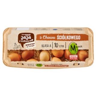 Jaja z Kurnika Świeże jaja z chowu ściółkowego M 10 sztuk
