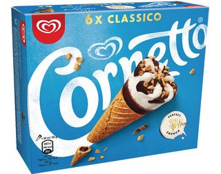 GELADO MULTIPACK CORNETTO:CLASSICO 6X90ML