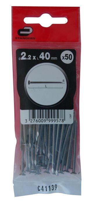 50 Pregos Cab Chata Aco Pol 2.2X40 (15673770)