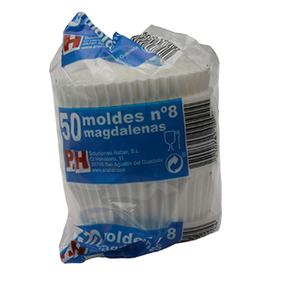 Capsulas Magdalenas Nº8 50 Uds