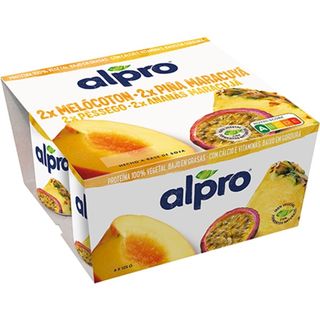 Alpro Yofu de Soja Pêssego e Exótico Vegan Pack 4 embalagem 125 g - 18823300209