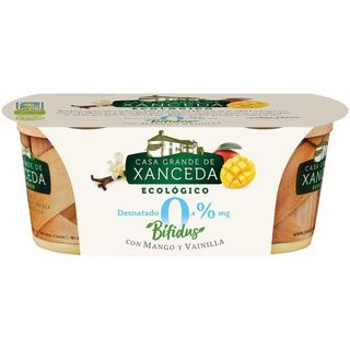 Bifidus Eco Mango-Vainilla Desnatado 0% Xanceda, Pack 2X125 Gr. (19126341)