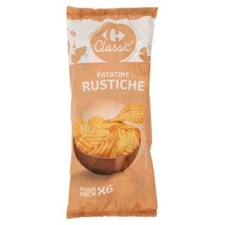 Carrefour Classic Patatine Rustiche 6 X 25 G