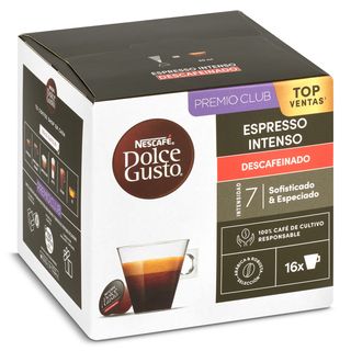 Cápsulas De Café Expresso Descafeinado Intenso Dolce Gusto 16 Unidades