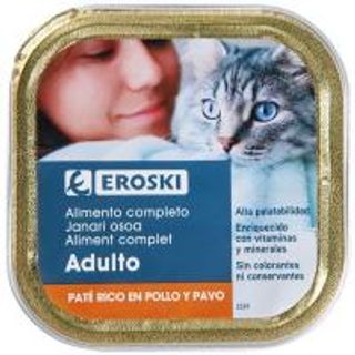 Paté De Pollo Para Gato Eroski, Lata 100 G (16888208)