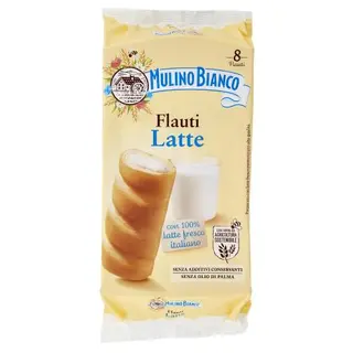 Mulino Bianco Flauti Latte Merenda Con 100% Latte Fresco Italiano 280G - 117572