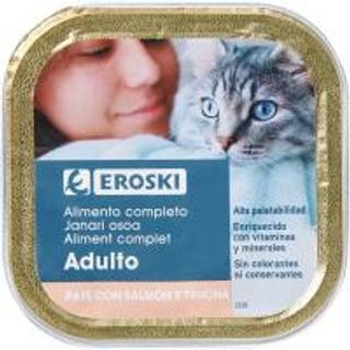 Paté De Salmón Para Gato Eroski, Lata 100 G (16888232)