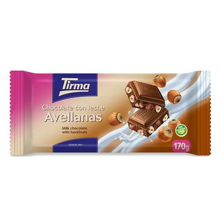 Tirma tableta de chocolate con leche y avellana 170 g