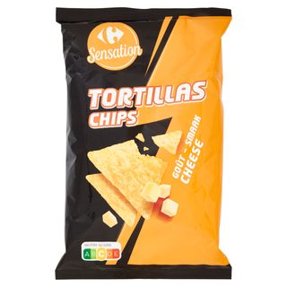 Carrefour Sensation Tortillas Chips Goût - Smaak 150 g