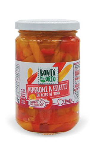 Peperoni a filetti in aceto di vino