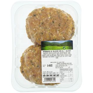 Hamburguesa De Pollo Con Ajo-Perejil, 4 Uds., Bandeja 400 Gr. (23895733)