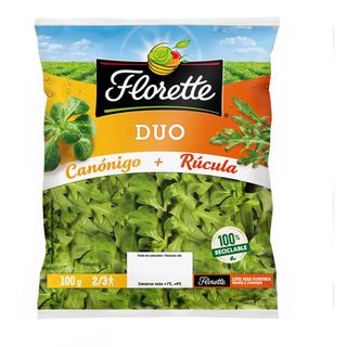 Ensalada Duo Canonigo+Rucula, Bolsa 100 G