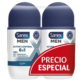 Desodorante Sanex Roll On Dermo Active Men Control P2X50Ml