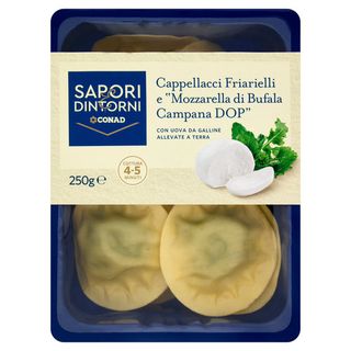 SAPORI & DINTORNI CONAD Cappellacci Friarielli e "Mozzarella di Bufala Campana DOP" 250 g - 8003170070844