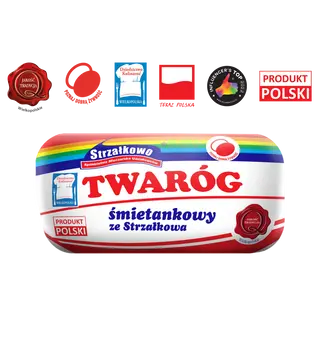 Twaróg Śmietankowy Strzałkowo, Kawałek O Wadze Ok 300g