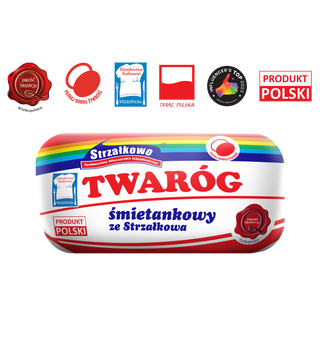 Twaróg Śmietankowy Strzałkowo, Kawałek O Wadze Ok 300g