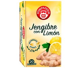 Infusion Jengibre Limon Pompadour 20 Sobres 35 G[ 10