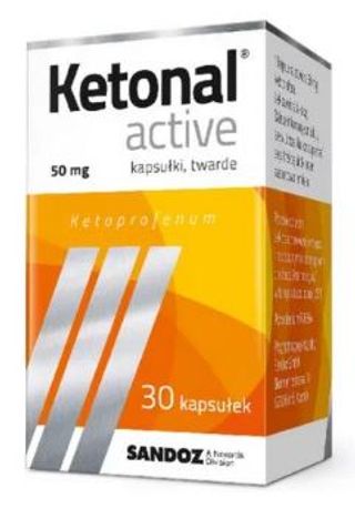 Ketonal Active 50 mg 30 kapsułek