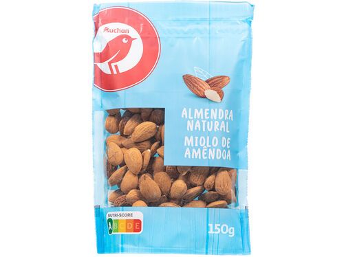 MIOLO DE AMÊNDOA COM PELE AUCHAN 150 G