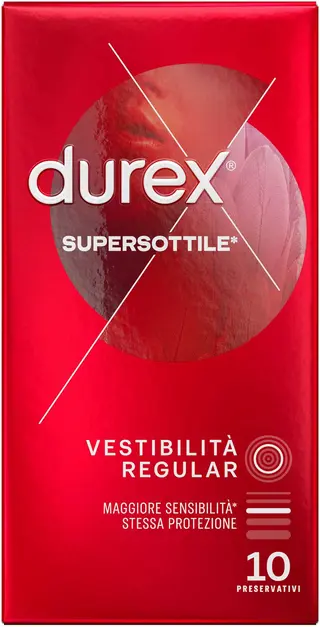 DUREX SUPERSOTTILE VESTIBILITA' REGULAR 10 PRESERVATIVI   MIR8972