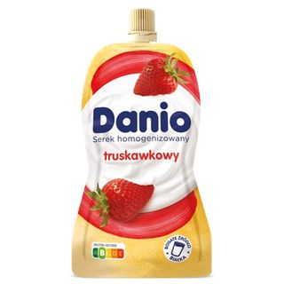 Danio Serek homog. truskawkowy w saszetce, 120 g