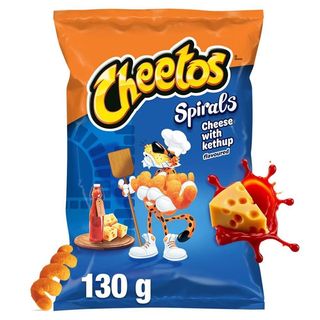 Cheetos Spirals Chrupki kukurydziane o smaku serowo-ketchupowym 130 g
