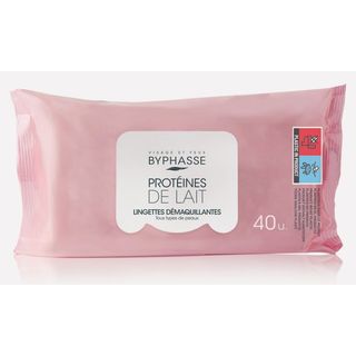 Toallitas Desmaquillantes Proteínas de Leche - Byphasse - 40 unidades 8436097092819