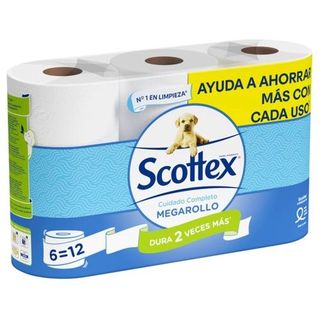 Papel Higiénico Scottex Megarrollo 6 U