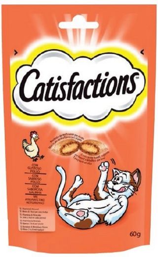 CATISFACTIONS SNACK GATTO POLLO 60GR   MRS0313