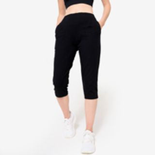 Mallas Pirata Fitness Mujer Negro Ultra Bolsillos.M / W30 L31 Negro