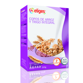 Cereales Copo Arróz Trigo Eliges 500Gr.