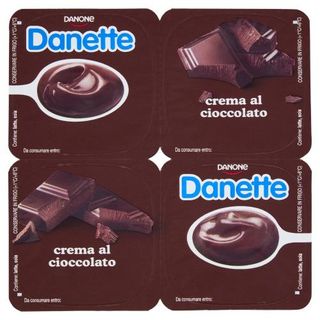 DANETTE, budino gusto cioccolato, fresco dessert, Senza Conservanti, Senza Glutine, 4x125g