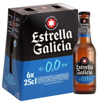 Cerveza Estrella Galicia 0.0 25Cl X 6 Uds.