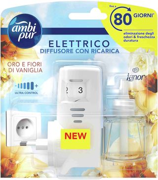AMBIPUR ELETTRICO DIFFUSORE CON RICARICA LENOR ORO E FIORI DI VANIGLIA   PRO9565