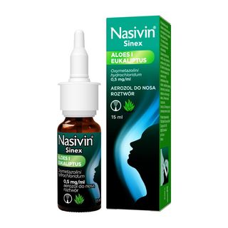 Nasivin Sinex Aloes i Eukaliptus,0,5mg/ml,aer.do nosa, 15 ml