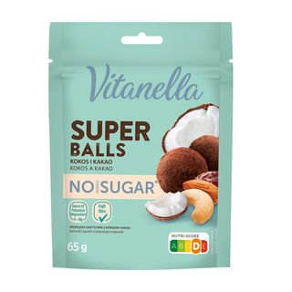 Vitanella Kulki daktylowe z kokosem i kakao, 65 g