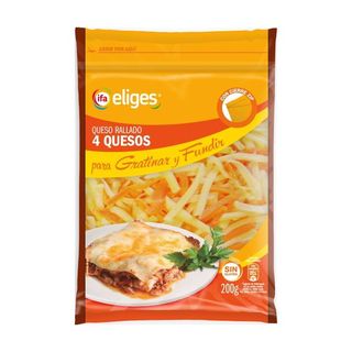 IFA ELIGES Queso Rallado Pasta 4 Quesos, 200G