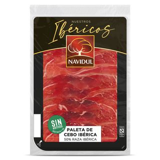 Paleta De Cebo Ibérico 50% De Raza Ibérica Navidul Sobre 104 G