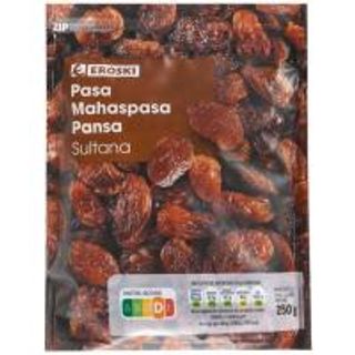 Pasa Sultana Eroski, Bolsa 250 G (290585)