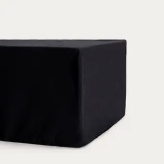 Prześcieradło | LAUKO | renforce czarne | 140x200 cm