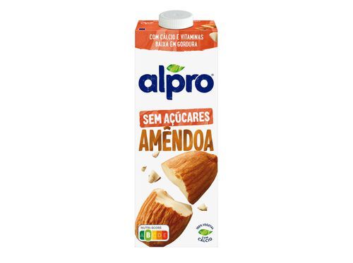 BEBIDA ALPRO DE AMÊNDOA SEM AÇÚCAR 1L