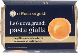 La Rosa dei gusti Le 6 uova grandi pasta gialla
