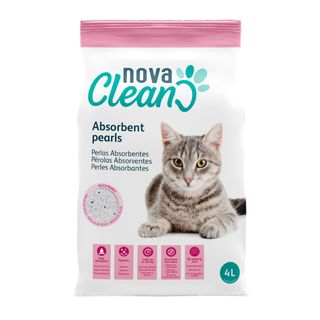 4 L Nova Clean Perlas Absorbentes para gatos