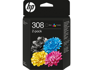 Cartucho De Tinta - Hp Paquete De 2 Cartuchos De Tinta Original Hp 308 (1587276)