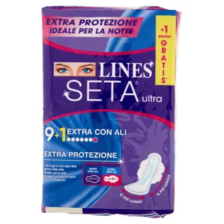 Lines Seta Ultra Extra Con Ali 9+1 Assorbenti - 000024165