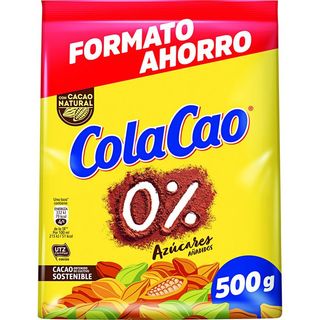 COLA CAO 0% Cacao Soluble 0% Bolsa 500 G